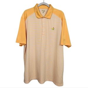 Masters Polo with Yellow and White Stripes